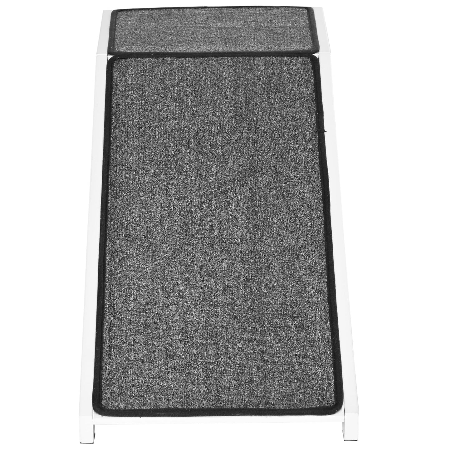 49" Pet Ramp for Dogs & Cats with Non-Slip Carpet, White
