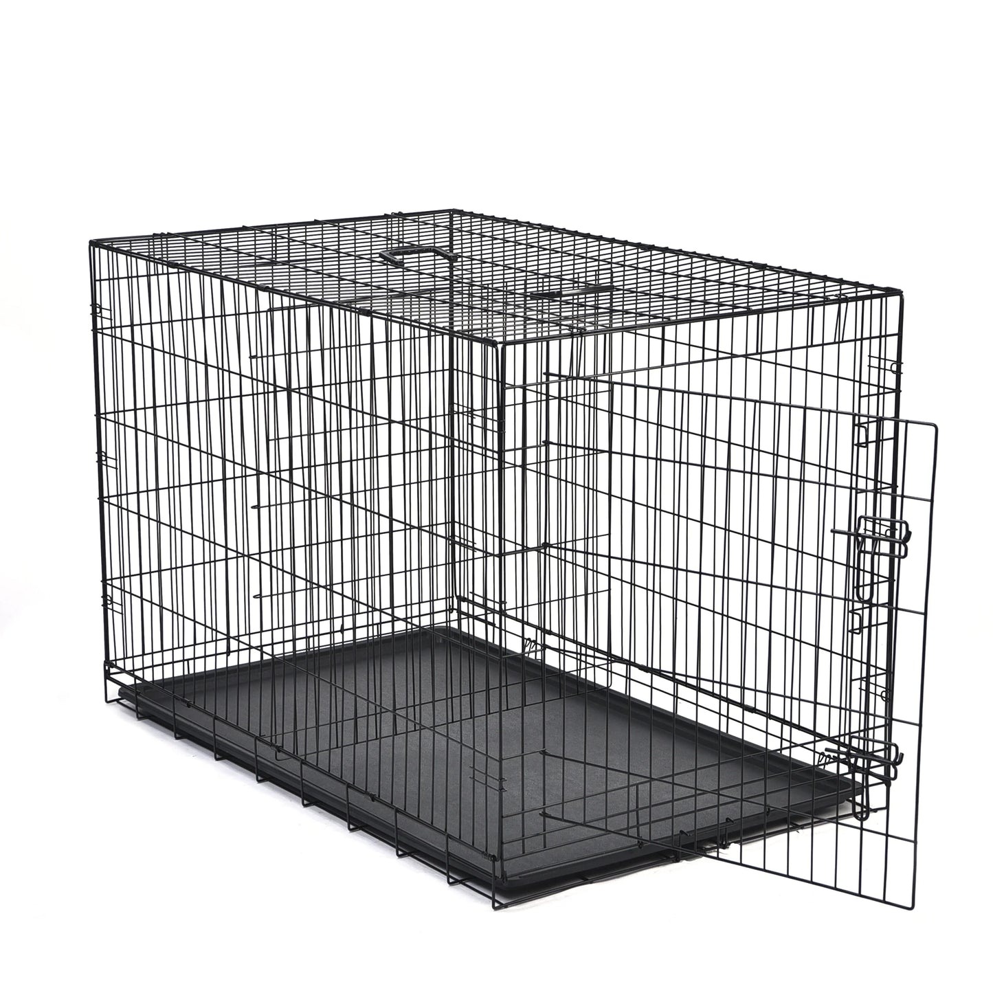 Max&Marlow 42Inch Single-Door Dog Crate, Foldable Metal Wire Dog Kennel with Tray for Large Dogs