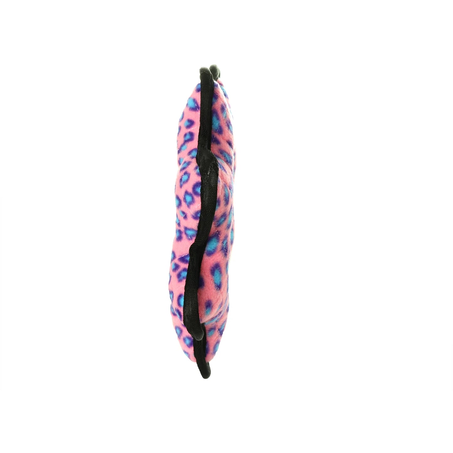 Ultimate Gear Ring Pink Leopard Durable Plush Squeaky Dog Toy