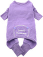 Sweet Dreams Thermal Cotton Pajamas for Dogs by M (16"-19" Girth; 13"-16" Neck), Lilac