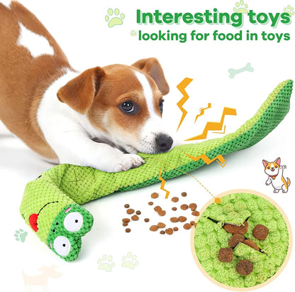 Squeak Dog Toys Stress Release Game for Boredom, Dog Puzzle Toy IQ Training, Dog Snuffle Toys Foraging Instinct Training Suitable for Small Medium and Large Dogs