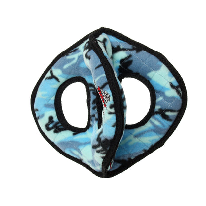 Tuffy Ultimate 3Wayring Camo Blue, Durable Squeaky Dog Toy