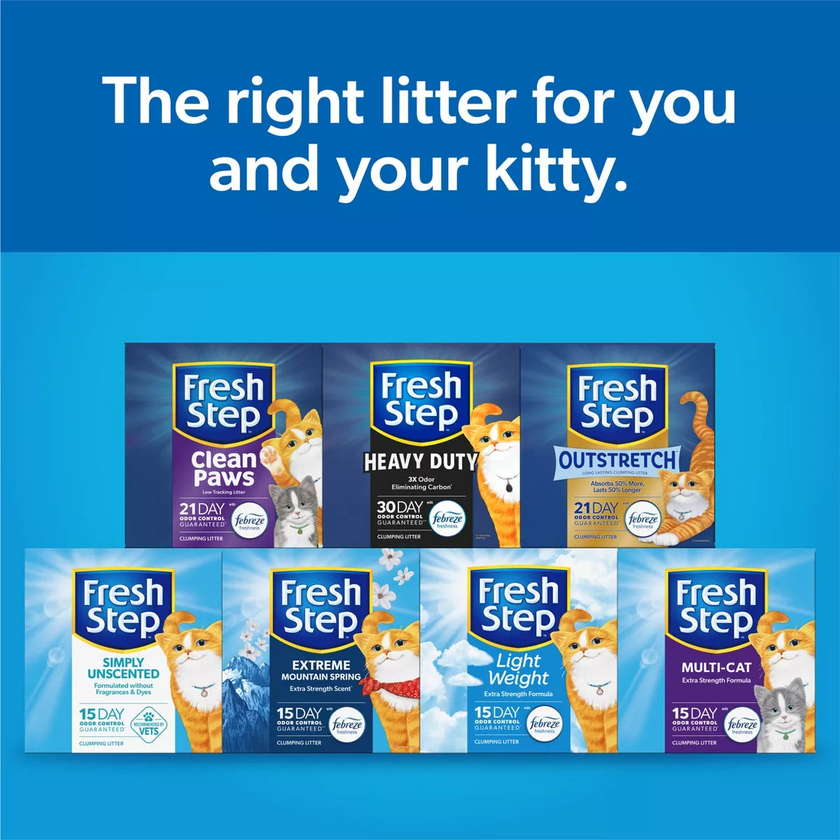 Fresh Step - Simply Unscented Litter - Clumping Cat Litter - 25Lbs