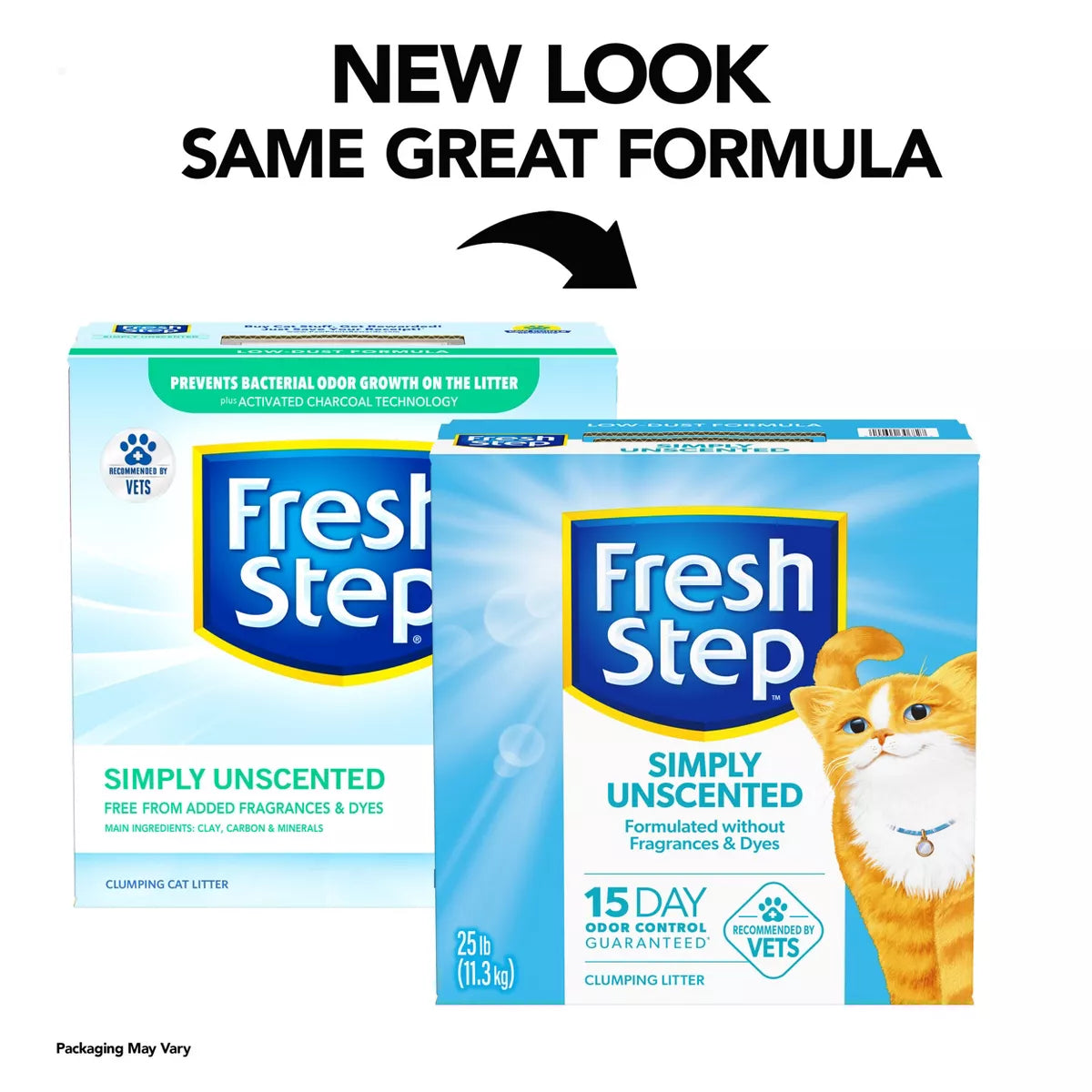 Fresh Step - Simply Unscented Litter - Clumping Cat Litter - 25Lbs