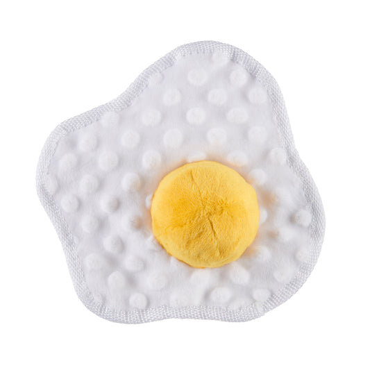 Puppy Side up Egg Dog Toy with Squeaker for Small and Medium Dog Sizes