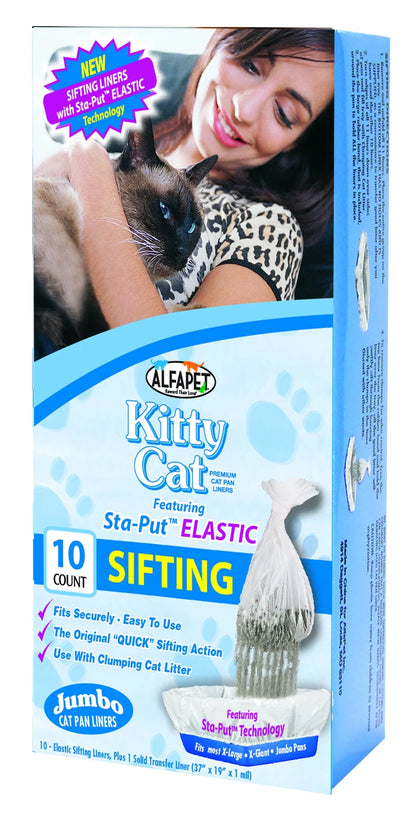 Alfa Pet Sifting Elastic Cat Pan Liners