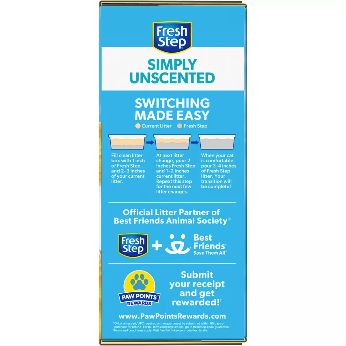 Fresh Step - Simply Unscented Litter - Clumping Cat Litter - 25Lbs