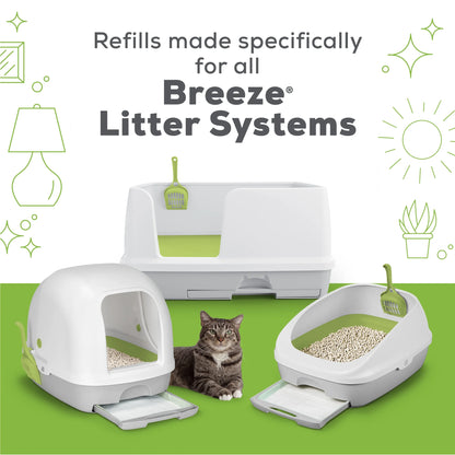 Purina  Breeze Litter System Cat Pad Refills, Breeze Morning Fresh Scent 10Ct. Refill Pack, 10 Ct. Box