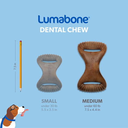 Real Bacon Durable Dental Dog Chew Toy, Medium