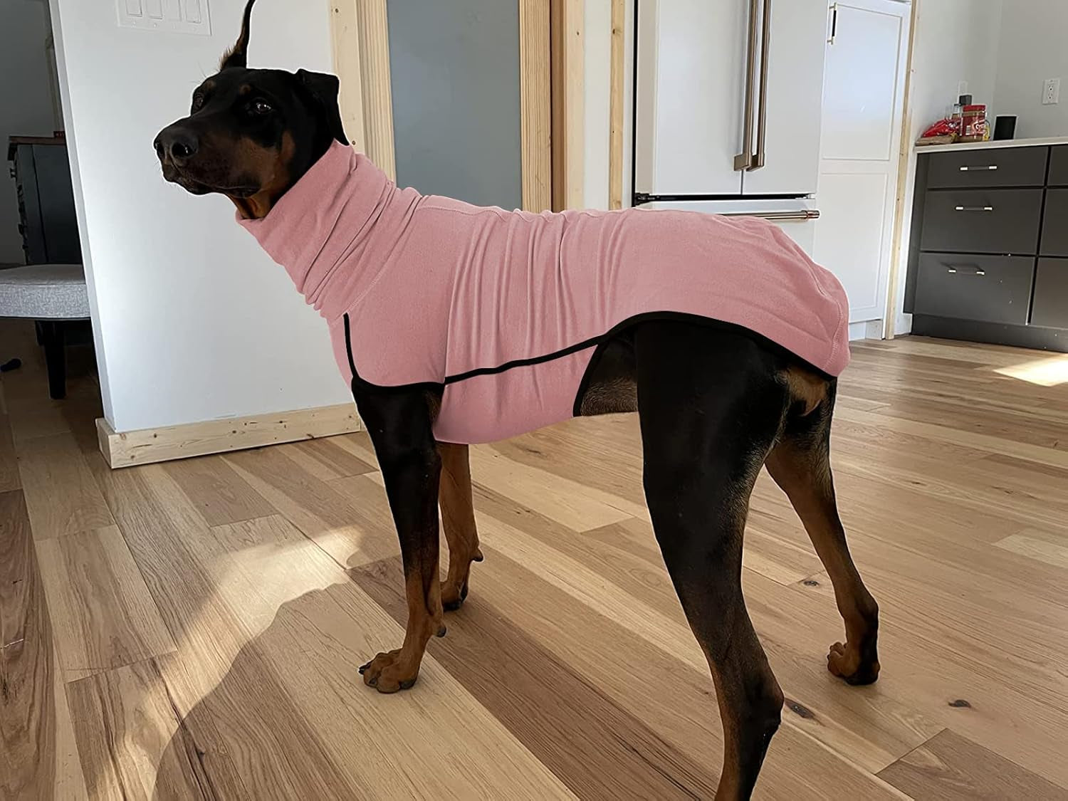 Fleece Dog Apparel Winter Warm Dog Coat Doggie Turtleneck Cozy Jacket Soft Shirt Vest Stylish Pet Outfits for Small Medium Large Dogs